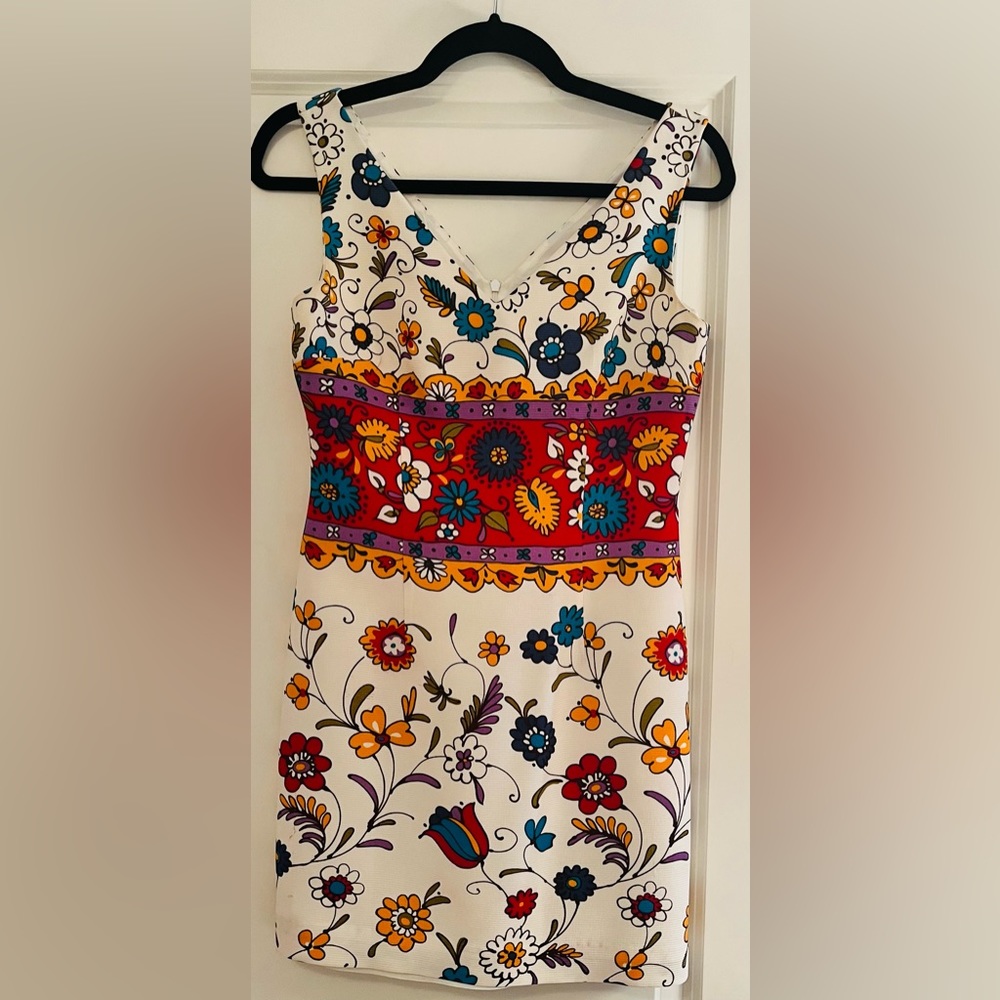David Meister floral dress